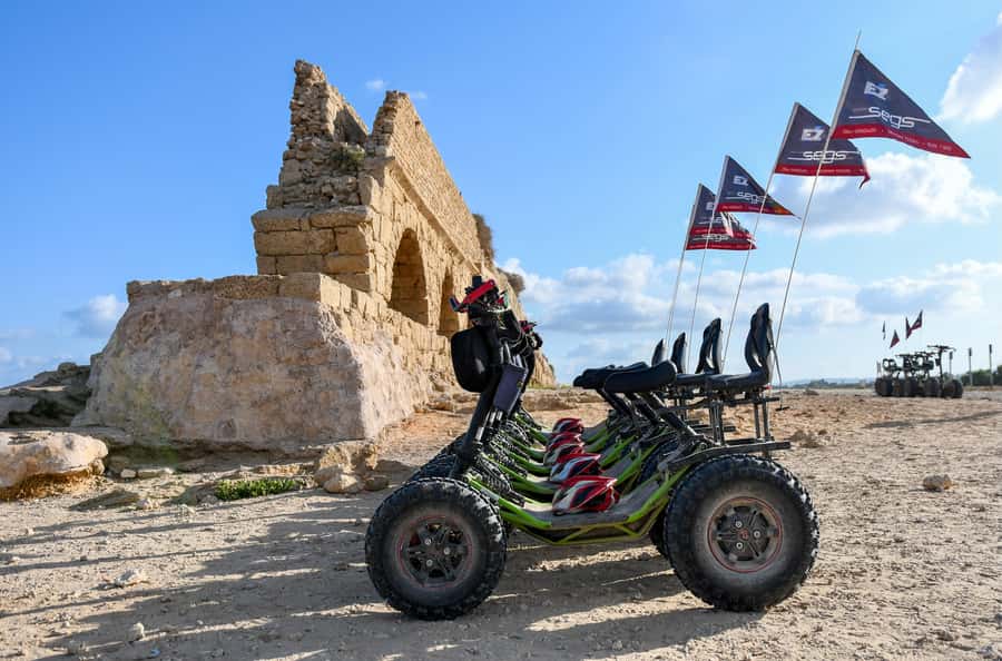 Caesarea: EZ Raider Guided Tour 2025 - Why an EZ Raider works well in Caesarea