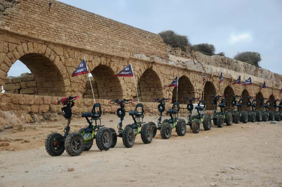 Caesarea: EZ Raider Guided Tour 2025 - Riding through a city thousands of years old