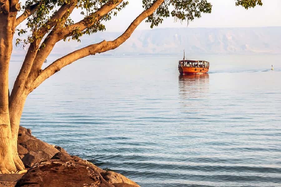 From Jerusalem: Magdala, Mount of Beatitudes, and Cana Tour - Ginosar and the ancient boat from the lake