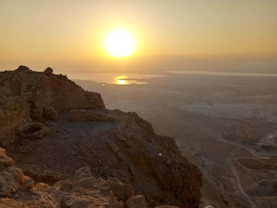 From Tel Aviv: Masada Sunrise, Ein Gedi and Dead Sea Tour - Floating at the Dead Sea