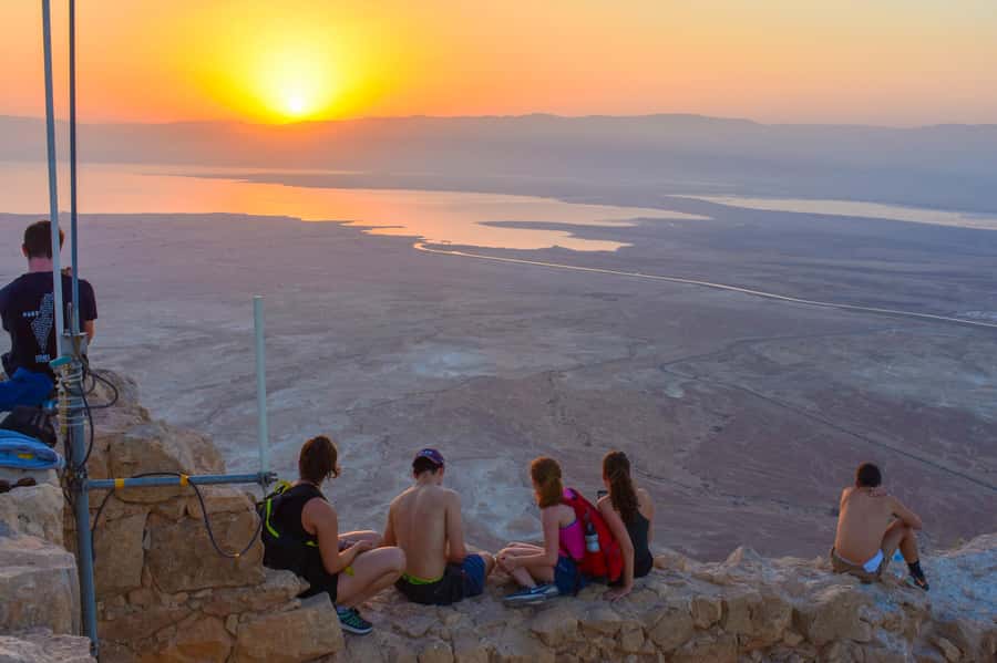 From Tel Aviv: Masada Sunrise, Ein Gedi and Dead Sea Tour - Climbing Masada before sunrise