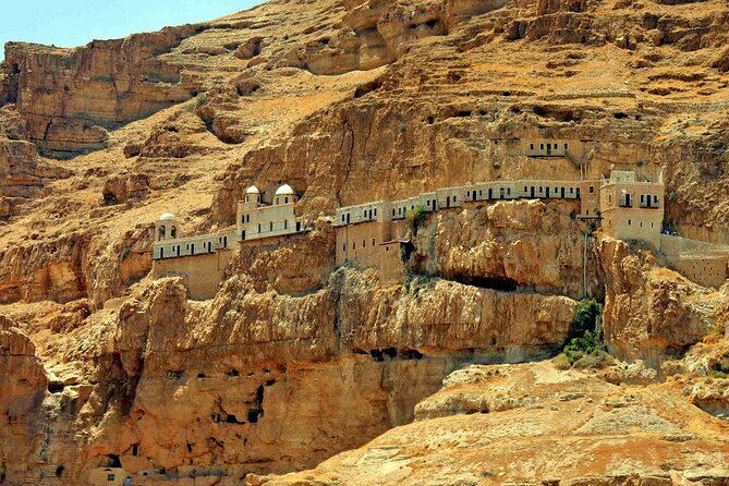 FullDay Bethlehem Jericho Guided Tour From Jerusalem -small group - The Judaean Desert and the Dead Sea level viewpoint