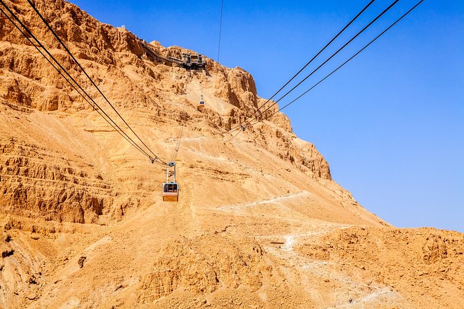 Masada and Dead Sea from Tel Aviv - Masada: ruins on a desert hilltop