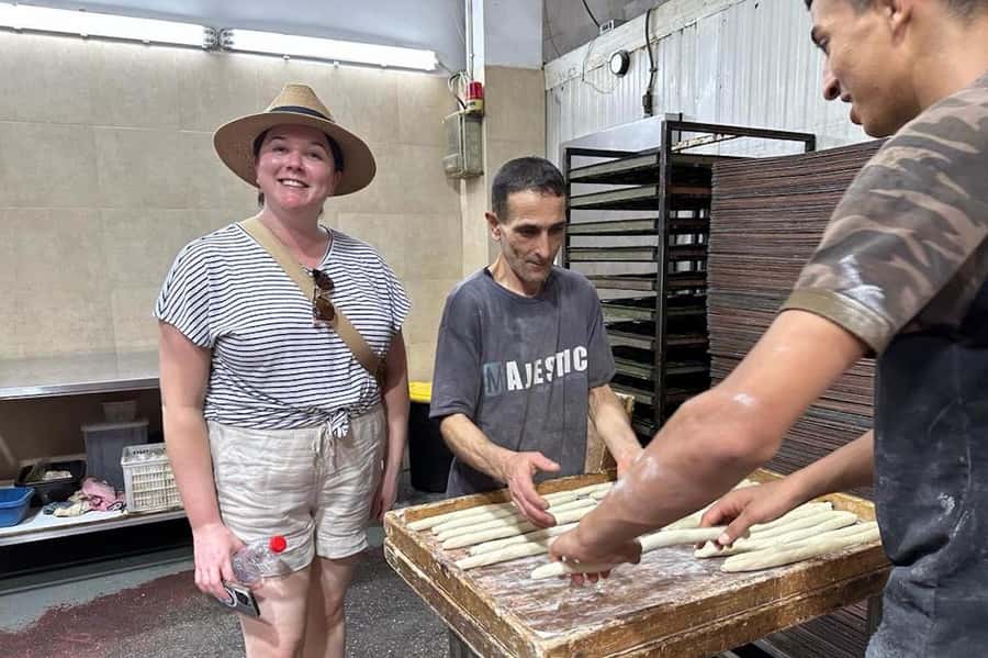 Tel Aviv: Food Tasting Tour of Iraqi Jewish Tikva Market - Warm Iraqi pita from the stone oven